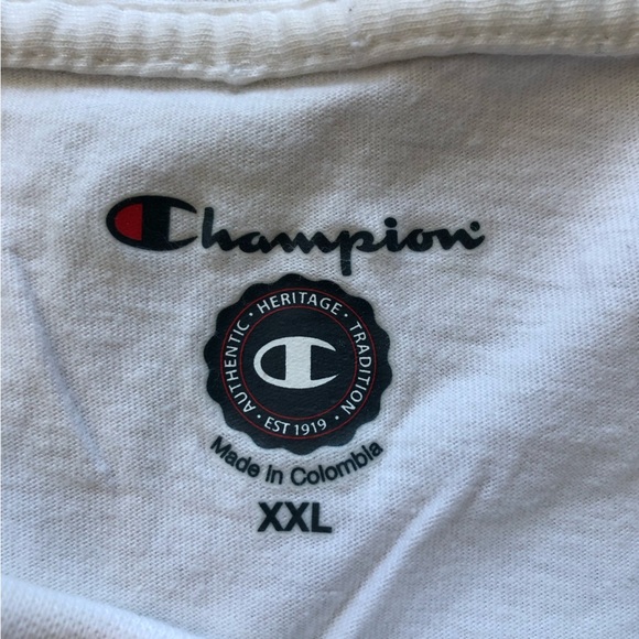 Champion Stanford White T-Shirt 100% Cotton Women’s XXL - Picture 9 of 11